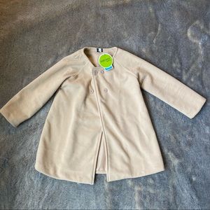 Toddler Girl Beige/Tan Dressy Flared Coat